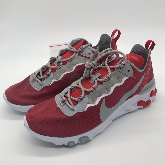 Men’s Nike React Element 55 Ohio State Shoes